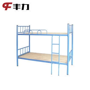 University Dormitory Metal Bunk Beds with Ladders