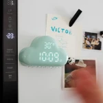 Updated ABS night light smart table stand cloud alarm clock for room decoration
