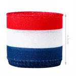 USA flag themed ribbon Independence Day 63mm custom printed wired ribbon