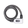 USB Charging Bicycle Lock Fingerprint  with Long Steel Ring Cable