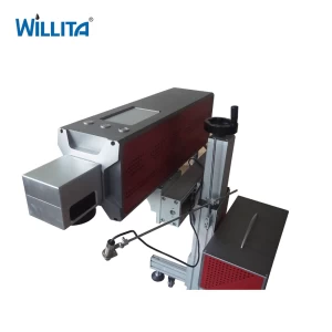 Use Widely online Flying CO2 laser Cable Wire Engraving Marking Machine