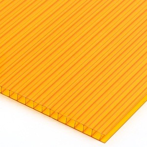 UV Coated 100% bayer PC Materials colored Triple-wall polycarbonate sheet price philippines