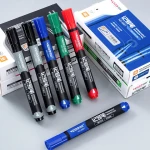 Veiao 6881  PERMANENT Marker pen red black blue green  ink color smooth writing for logistic and worker using
