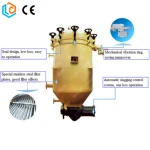 Vertical pressure used cooking oil leaf filter