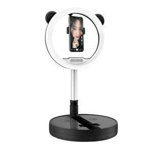 Video Light Dimmable LED Selfie Ring Light USB Ring Lamp Photography Light With Phone Holder Stand Tiktok