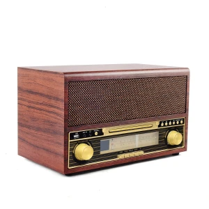 Vintage dab digital wireless retro am/ fm portable wood radio