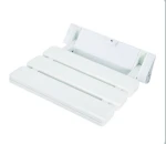 Wall Mounted Foldable Square Nylon Bathroom Shower Toilet Seat