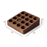 walnut wood Display storage box essential oil wooden box packing 16 grids walnut gift box