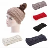 Warm Solid Hip Hop Hairbands Yoga Head Band Ear Muffs Turban Winter Knitted Crochet Headband Woman Kniterd Headband Scrunchies