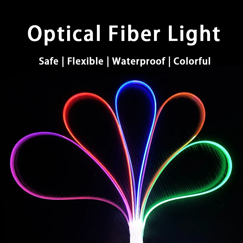 Waterproof outdoor led strip light multicolor usb led lighting strip fiber optic led