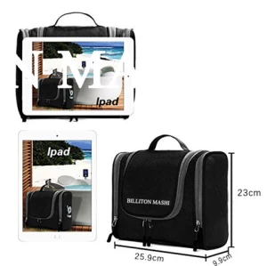 Waterproof Portable OEM Custom Logo Black Make Up Case Makeup Bag Travel Cosmetic Storage Bag