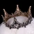 Import Wedding Bride Hair Tiaras Jewelry Crystal Vintage Elegant discount Handmade Black Bridal Crown from China