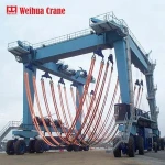 WEIHUA heavy duty 100t lifting crane machine for boats