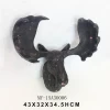 western antique deer head 3D wall decoration