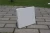 White plastic rectangular outdoor folding table
