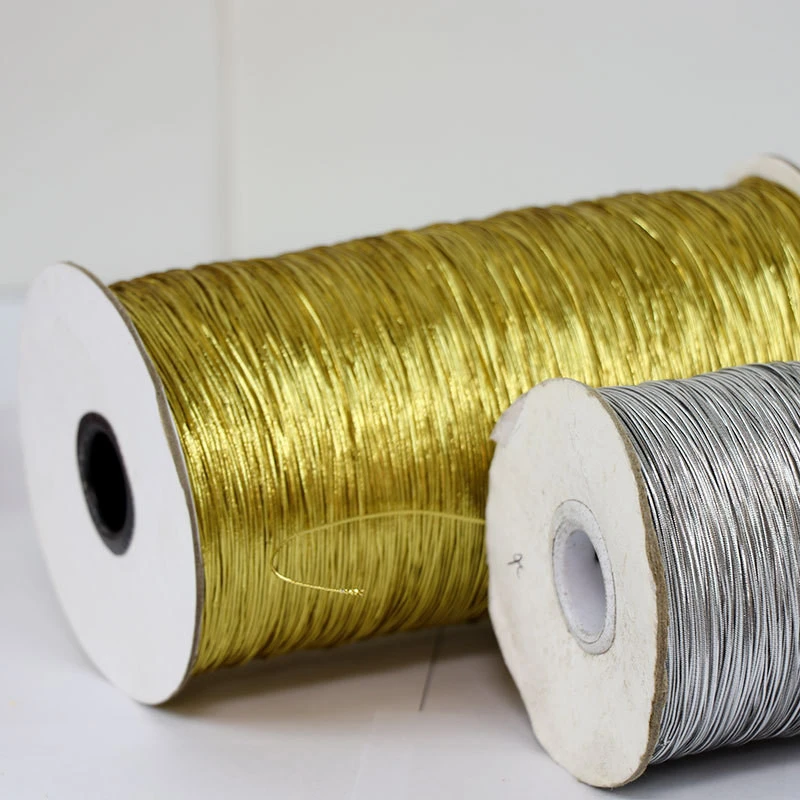 Wholesale 1.5mm Gold Metallic Elastic Bungee Cord
