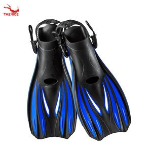 Wholesale adjustable split foot pockets rubber scuba carbon swim diving fins