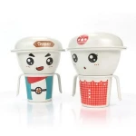 Wholesale bamboo fiber tableware funny kids set christmas dinnerware set 17008