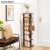 Import Wholesale best-selling living room furniture stable and powerful 8-story vertical shoe rack hooks in rustic brown from China