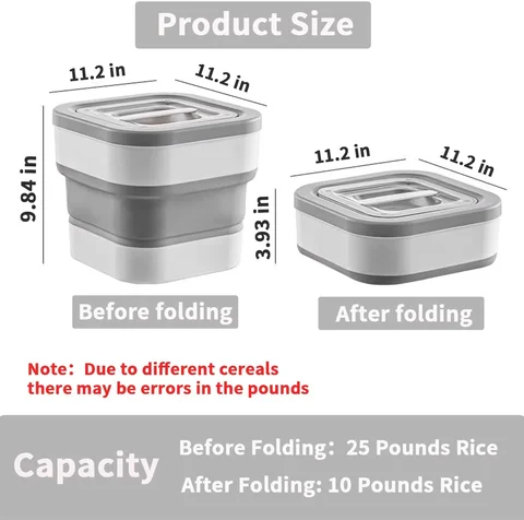 Buy Wholesale Collapsible Food Storage Containers Cereal Rice Seal ...