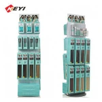 Wholesale Custom Hair Store Golden Metal Wig Stand Display Shelf / Hair Extensions Display Rack