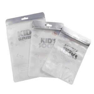 Wholesale Custom logo Frosted Plastic bag Clothes Zip Lock Self Sealing Bag Clothing Packaging Frosted Zipper Bags
