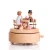 Import wholesale custom wooden music box Carousel music box for girl gifts from China