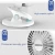 Import Wholesale Drop Shipping USB Fan with DC 5V 3W 360 Degree Rotation,2 Speeds Mute,Desktop Stand,Clip from China