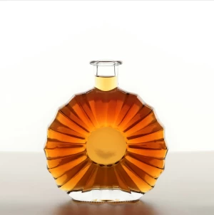 Wholesale Factory Supplying Transparent Clear 700ml Liquor Glass Cognac Brandy Bottle