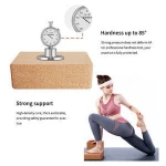 Wholesale gym fitness yoga accessory custom printed cork yoga block