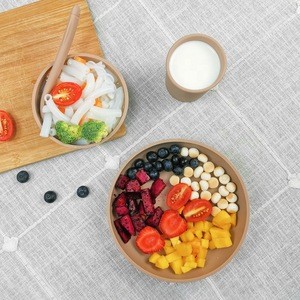 Wholesale Healthy Kids Feeding Baby Training  Dinner Silicone Dinnerware Sets