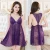 Import Wholesale Hot Sexy Lace Lingerie Temptation Sleepwear Suit Transparent Nightgown 3pcs set For Women from China