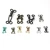 Wholesale Japan Quality Metal Bra Hook And Eye Underwear Accessories Small Collar Hooks