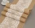Import wholesale Jute table runner universal fancy dining white lace Jute white lace linen table runner for rectangle tables from China