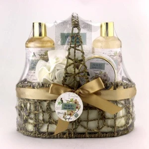 Wholesale ladies fragrance shower gel bath gift set travel bath gift set