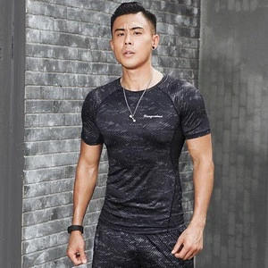 Wholesale Men Gym SportsWear Compression breathable Dry Fit wholesale  sports clothing T shirts