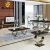 Import Wholesale metal dining tables and chairs stainless steel restaurant table home furniture from China