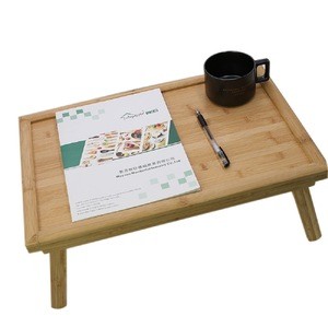 Wholesale Multifunctional Folding Portable  Bamboo Laptop Table Bed Small Computer Desk