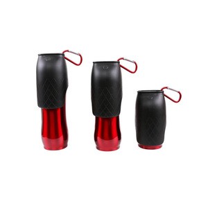 wholesale outdoor portable pet dog stainless steel water bottle, travel dog drink water bottle for walking