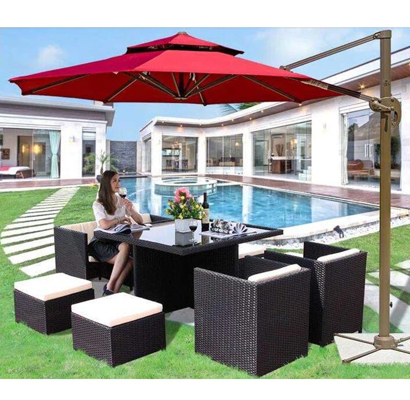 Wholesale patio wicker garden outdoor PE rattan dining sets chair and tables