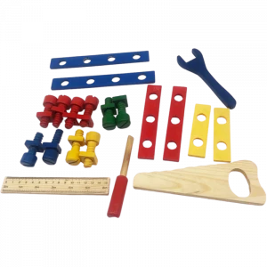 Wholesale Predend Toy Play Carpentry Construction Toy Kids Wooden Tool Box Wooden DIY Construction Toolbox Toys
