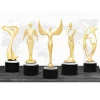 Wholesale Quality STOCK metal trophy statuette body custom gold metal sculptures for gift souvenir