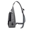 Wholesale Sling Shoulder Bag With Outer USB Battery Charging Secret Pocket