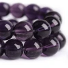 Wholesale Smooth Garnet purple Glass Crystal Round Loose Beads 15" Strand 4 6 8 10 12 mm For Jewelry Making Diy Bracelet Necklac
