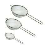 Wholesale Stainless steel 304 mesh colander in kitchenware Oil Spoon Filter Skimmer Sieve Colander Mesh Strainer