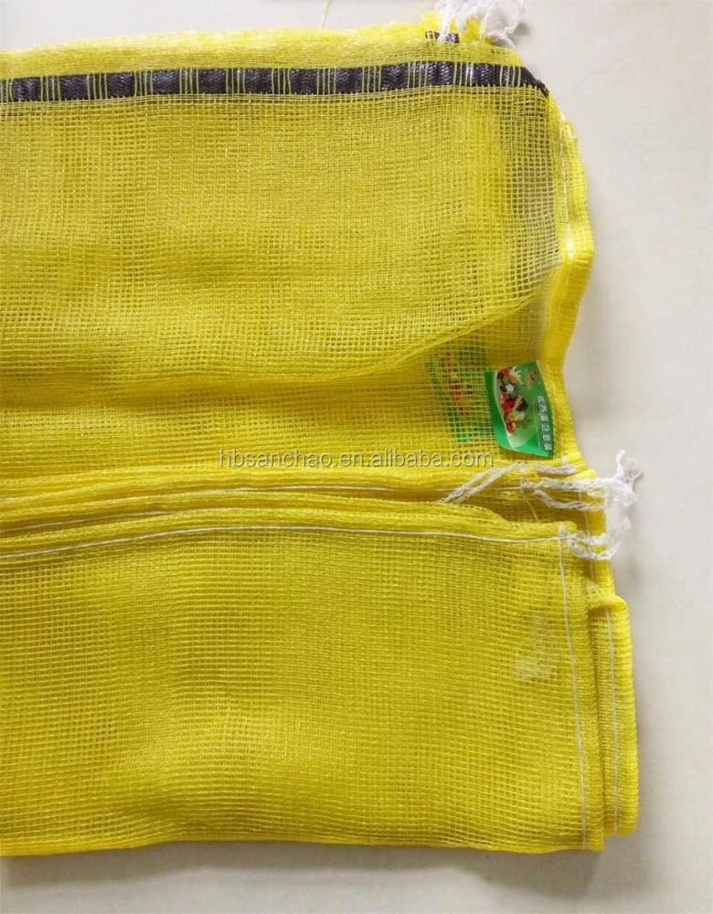 wholesale vegetables net bag packaging poly leno mesh bag