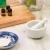 Import Wholesale White Mini Porcelain Mortar and Pestle Set for Herb Spice Crushing and Grinding from China