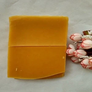 Wholesale Yellow nature honey smell beeswax slab bee wax