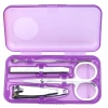 wholesales 4pcs stainless steel Nail Clippers Cutter Kit Nail Care mini manicure pedicure set PP case