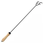 Wholesales Home Fireplace Iron Wooden Handle Fire Poker Fireplace Accessories